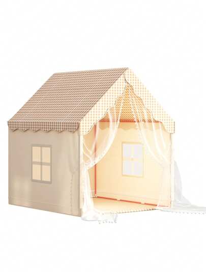 خيمة منزلية محمولة قابلة للطي، للاستخدام الداخلي والخارجي، بتصميم قلعة أميرة، لعبة تفاعلية للأطفال، هدية عيد ميلاد