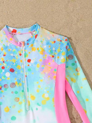 قطعة واحدة بذلة سباحة ذات شورت للمراهقات