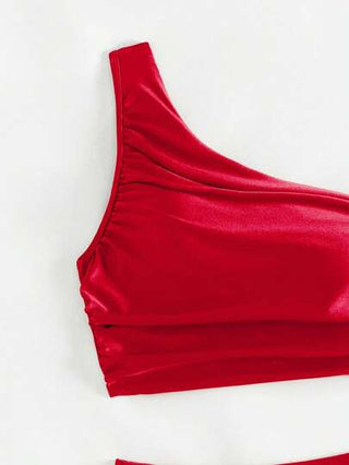 Swim Basics طقم بكيني للنساء من موحد اللون للشاطئ/الاستجمام