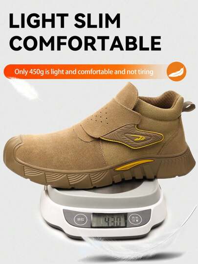 بوت سلامة للرجال للعمل، بوت بنصل فولاذي، بوت عمل مضادة للاهتراك والثقب للرجال، بوت سلامة للعمل خفيفة الوزن وقابلة للتنفس، للاستخدام في صناعة البناء، بوت سلامة صناعية للرجال سهلة الارتداء