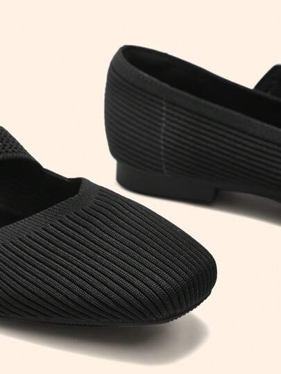 CUCCOO BASICS أحذية أميرة على الطراز الياباني، أحذية نسائية مسطحة ذات أصابع مربعة وضحلة، قابلة للإزالة بسهولة مع نعل ناعم وسحاب، أحذية رياضية كاجوال متعددة الاستخدامات وأنيقة