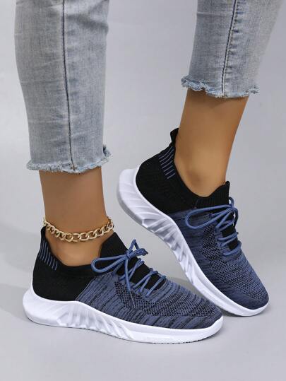 STEPREACH أحذية رياضية كاجوال للنساء، شبكية، قابلة للتنفس، مريحة، خفيفة الوزن، نوع رباط باللون الوردي الساطع، مقاومة للانزلاق وللاهتراء