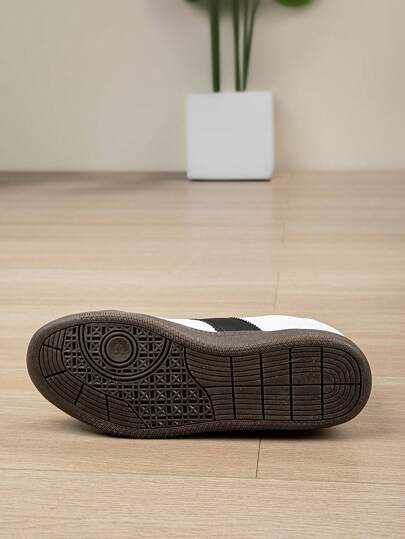 أحذية رياضية مريحة للرجال ذات نعل خفيف ومرن بتصميم كلب الراعي الألماني، أحذية رياضية مسطحة ذات أصابع مستديرة وأربطة