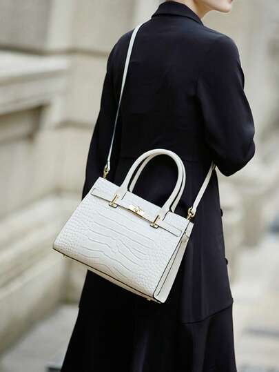 حقيبة يد نسائية من جلد طبيعي فاخرة من ZOOLER 2025 جديدة، حقيبة أنيقة وأنيقة للأمهات، حقيبة للعمل، حقيبة ملفات للسيدات متوسطة العمر، مناسبة للنساء والمحترفات الشابات وسيدات المكتب، هدية عيد الأم، المقاس: 11.2 بوصة/28.5*5.5 بوصة/14 سم*8.2 بوصة/21 سم