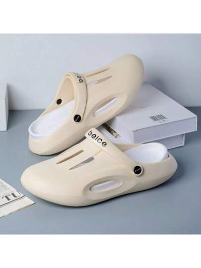 شبشب رجالي مفتوح الأعلى، مريح في القدم لغرف العمليات والأطباء، سهل التنفس ومناسب للحدائق والشاطئ، صندل شاطئ للاستخدام الداخلي/الخارجي، شبشب أنيق مانع للإنزلاق للشاطئ والمسبح