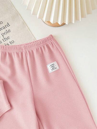 SHEIN طقم للبنت الصغيرة صامم من سترة كنز وبنطلون بخصر مطاطي