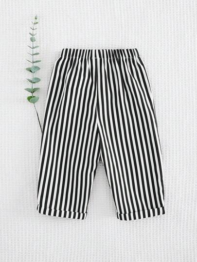 Cozy Pixies بنطلون حريمي قصير رياضي قطني بخصر مطاطي مخطط بألوان متنوعة، مرن ومريح