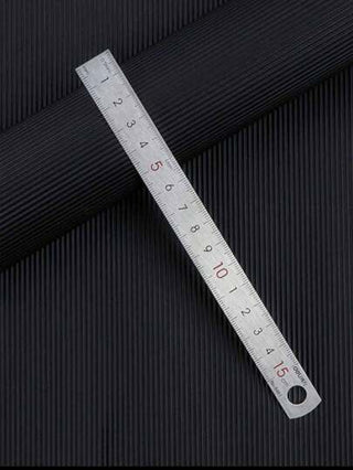 أدوات مكتبية ومدرسية قطعة واحدة مسطرة فولاذية لا صدأ بطول 15سم، مسطرة سميكة بمقياس للتطبيقات البنائية والنجارة