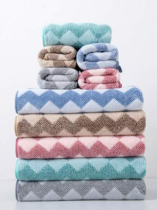 حوله استحمام مستطيلة قياس 70*140 سم من الألياف البوليستر بطراز هندسي بسيط، أو حوله يد صغيرة 34*75 سم، للبالغين، رطب، سريع التجفيف، ناعم، مناسب للاستخدام في الحمام والفندق والنادي الرياضي والسفر والحفلات والهدايا والنزهات والمسبح والشاطئ