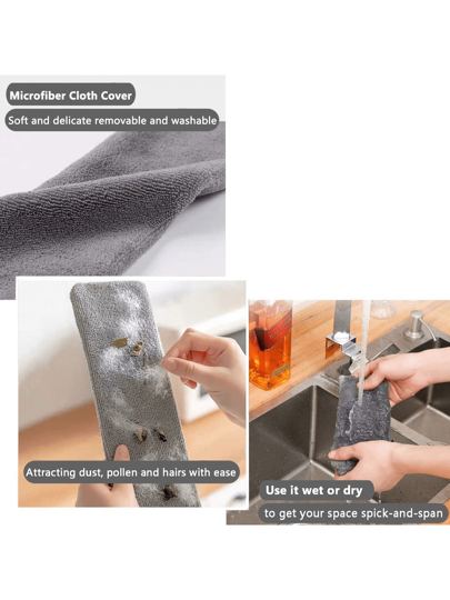 فرشاة عميقة للثنايا قابلة للتوسيع وغسلها، مناسبة للأرائك والأسرة وأسفل الأثاث، متينة وسهلة التنظيف، أداة مثالية لتنظيف غرفة النوم والصالة والأرضيات