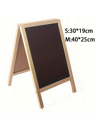 قطعة واحدة من اللوح الطباشيري المزدوج الوجه بإطار خشبي ريفي على شكل حرف A، لوحة طاولة قائمة بذاتها للقائمة، لافتة عرض محمولة للمعلومات والقوائم والأحداث