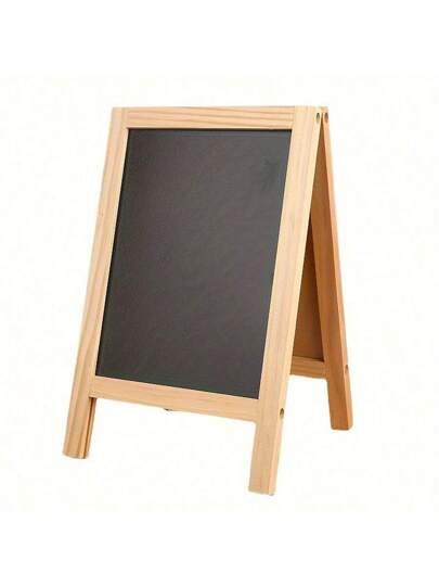 قطعة واحدة من اللوح الطباشيري المزدوج الوجه بإطار خشبي ريفي على شكل حرف A، لوحة طاولة قائمة بذاتها للقائمة، لافتة عرض محمولة للمعلومات والقوائم والأحداث