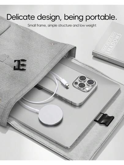 قاعدة شاحن لاسلكي مغناطيسي 15 واط، متوافق مع أجهزة آيفون 16 برو ماكس/16 برو/16 بلس/16/15/14/13/12/11، مناسب للمكاتب والسكن والمنزل