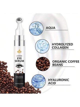 كريم محكم للعين به الكافيين، يحتوي على الكافيين ومكونات أخرى، يرطب عميقًا، يشد فوريًا بشرة العين، يجعل البشرة أكثر مرونة، صيغة لطيفة، مناسب لجميع أنواع البشرة