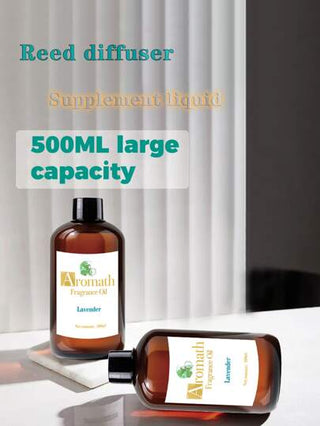500مل زيت أساسي ، سائل معطر للإعادة التعبئة في موزع الروائح الفوق صوتي ، موزع البوص ، موزع روائح بدون لهب