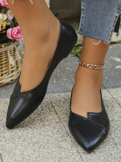 شبشب نسائي ذو أصبع قدم مدبب قياس واسع، لون أسود، لأغراض الخارج والاستخدام اليومي العادي، شبشب براون شوكولاتة ذو نعل طري للعمل، أحذية موكسين للقيادة، المقاسات من 35 إلى 45