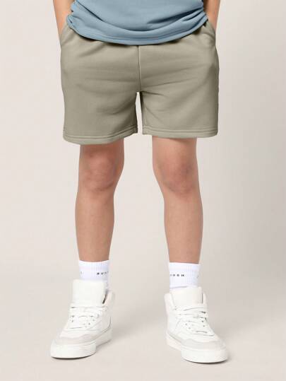 SUMWON طقم شبابي واسع للبنين مع طبعة شعار الصيف ، قطعتين متناسقة للراحة والرياضة، بتيشرت كم قصير ورياضي قصير ، ملابس شارع عصرية لاستخدام يومي مريح