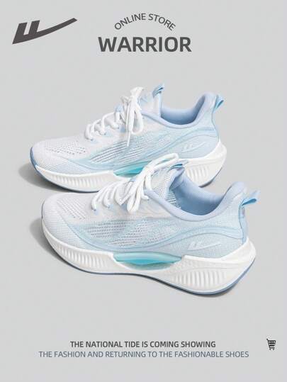 WARRIOR زوج من الحذاء الرياضي الكاجوال المسطح والشبكي للنساء، تصميم عصري ومتعدد الاستخدامات