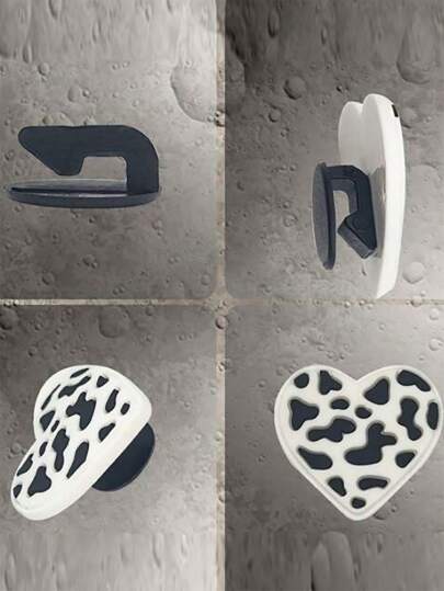 مشابك على شكل نجمة فضية للأحذية الفارغة ،إكسسوارات أزياء راقية DIY (الأحذية غير متضمنة)