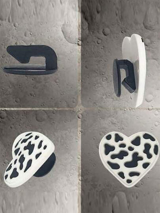 مشابك على شكل نجمة فضية للأحذية الفارغة ،إكسسوارات أزياء راقية DIY (الأحذية غير متضمنة)