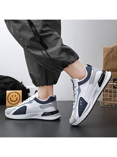 حذاء رياضي رجالي عصري عتيق قابل للتنفس ، أحذية كاجوال مريحة مانعة للانزلاق بنظام ربط للأنشطة الخارجية