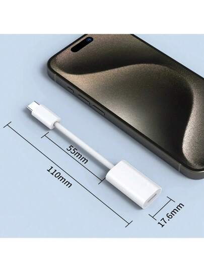 1-3 قطع محول من منفذ USB-C إلى منفذ Lightning Apple مع كبل الشحن، متوافق مع أجهزة 16 ، 15 وما بعد