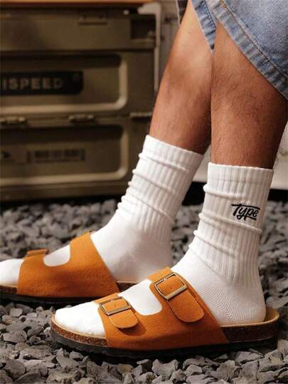 3/6 أزواج من الجوارب الطويلة المتوسطة المقاومة للرطوبة وماصة للرطوبة ، بتصميم رسم أحرف مطرز ، جوارب رياضية صيفية، جوارب كرة سلة صيفية قابلة للتنفس ، مناسبة جدًا للرياضة والجري ، جوارب منزلية مريحة للأرضية ، قابلة للتنفس ومريحة