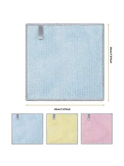 4 قطع/8 قطع/12 قطعة قماش تنظيف قشر جوز الهند ثنائي الاستخدام جاف ورطب، قماش تنظيف ماص للمطبخ، لاستخدامه في أواني الطهي والأحواض وأسطح المائدة والموقد