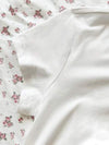 EZwear تي شيرت نسائي كاجوال بياقة دائرية وأكمام قصيرة بطبعة غزلان كرتونية