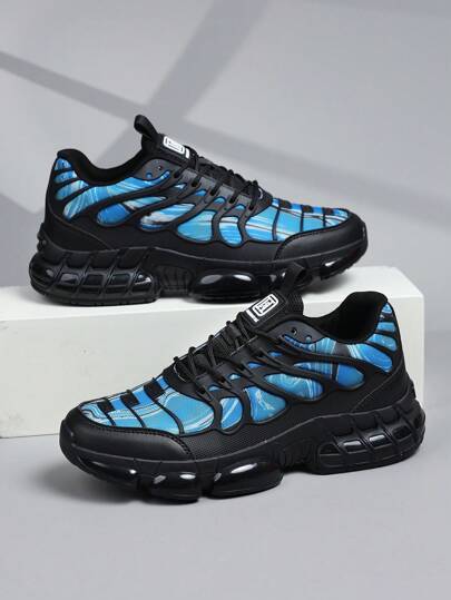 أحذية رياضية كاجوال منخفضة الأعلى للرجال، أحذية جري وتنس رياضية، أحذية رياضية عصرية ذات تدرج لونيأحمر للرجال