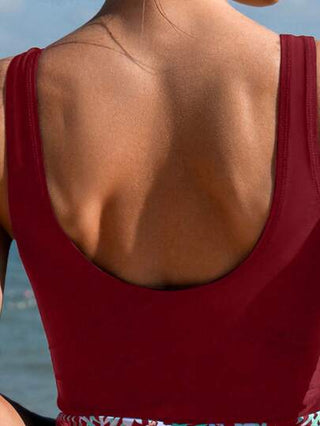 مايوه حريمي قطعة واحدة Swim Lushoire قطعة واحدة من البكيني المطبوع بطبعات استوائية للنساء، مثالي للشاطئ والعطلات