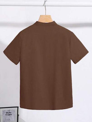 SHEIN قميص قصير الأكمام فضفاض مريح للمراهقين