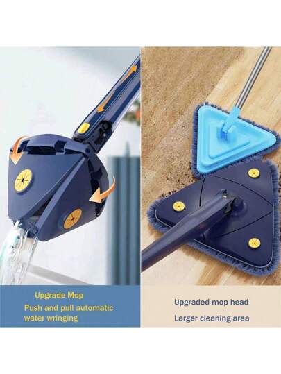 قطعة واحدة من طقم المسح متناهي الامتصاص من األياف الدقيقة، أقراص تنظيف قابلة لإلعادة لاألرضيات والجدران والسقوف، أداة تنظيف متعددة األسطح (بالط وأخشاب صلبة وأرضيات خشبية)