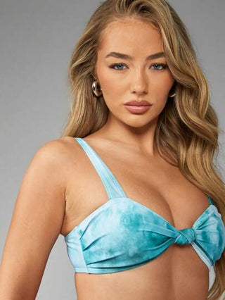 MISSGUIDED مجموعة بكيني صبغ التعقيد قابلة للتعديل بقطع جانبية قطع برازيلي تصميم قطعتين لشاطئ الصيف والسباحة والمنتجع العطلات وإجازات الشاطئ