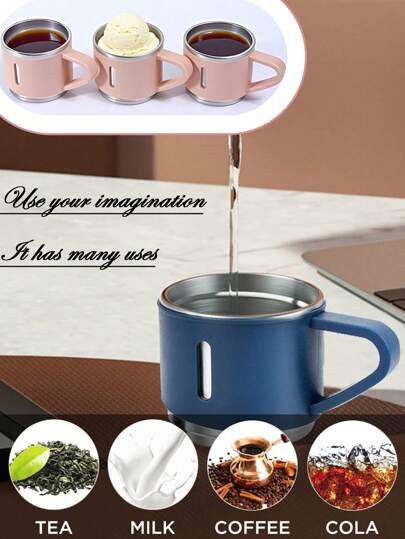 3 أكواب مياه من الفولاذ المقاوم للصدأ، أغطية قابلة للاستبدال، أكواب، أكواب للشواء في الهواء الطلق، أكواب قهوة، أكواب صغيرة، لالاستمتاع بشرب الشاي بعد الظهر، أكواب للتخييم في الهواء الطلق، أدوات لشرب الشاي، للنزهات، وموسم التخرج