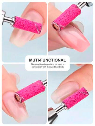 Beautizon Nailartlab مجموعة 61 قطعة من أقراص الصنفرة والريش الصنفرة للأظافر لاستخدام ماكينة ملف الأظافر بأحجام 80/120/180/240 - ملفات أظافر ، أظافر بلورية ، مناكير جل ، أدوات العناية بالأقدام لصالون المنزلي والمحترف