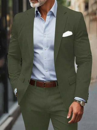 Manfinity Mode بدلة رجالي رسمية طويلة الأكمام بياقة لابل،ملابس رسمية كاجوال للرجال،بدلة رجالي كاجوال أنيقة،ملابس كاجوال عصرية للرجال،بدلة رجالي عصرية