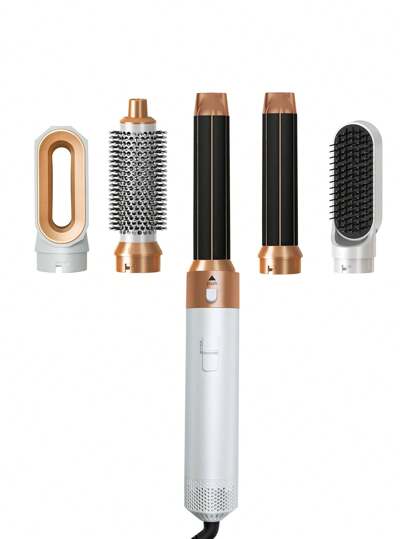 UKLISS مشط هواء ساخن متعدد الوظائف 5 في 1: مجفف شعر، محمر الشعر، لف وأكثر! هدية فريدة مثالية للرجال والنساء