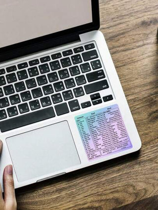 1 قطعة ملصق مفاتيح اختصار الكمبيوتر المحمول Excel