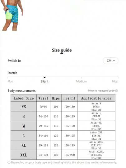 شورت جديد للرجال بطبعة التمساح الكاجوال ذو طبقتين مزدوجة بسحاب ، شورتات قصيرة للصيف والأنشطة البحرية والخارجية، بجيوب VG552-14 هاواي