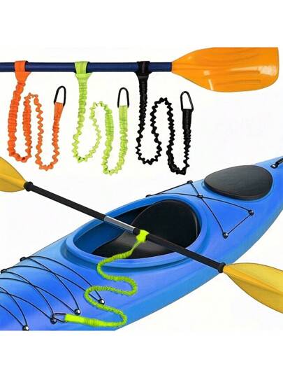 1 قطعة شريط لمجداف قارب الكاياك، ربطة مجداف القارب، حبل حماية من الفقدان للقنادق