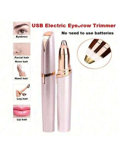 قطعة واحدة جهاز إزالة شعر الوجه الكهربائي ، إزالة شعر الوجه للنساء ، ماكينة تشذيب الحواجب والشعر الزائد بالوجه ، إزالة الشعر مشذب الحواجب الكهربائي ، ماكينة إزالة الشعر بدون ألم ، قابلة للشحن