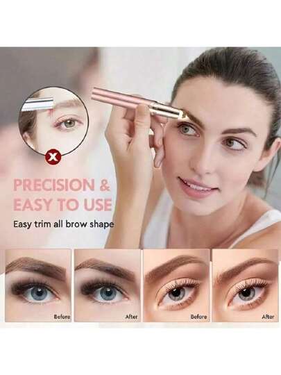 قطعة واحدة جهاز إزالة شعر الوجه الكهربائي ، إزالة شعر الوجه للنساء ، ماكينة تشذيب الحواجب والشعر الزائد بالوجه ، إزالة الشعر مشذب الحواجب الكهربائي ، ماكينة إزالة الشعر بدون ألم ، قابلة للشحن