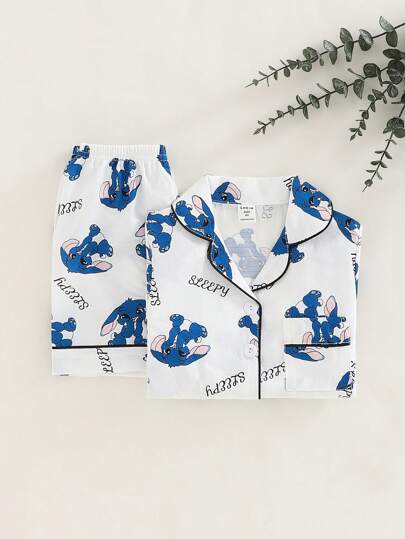 مايوه حريمي قطعة واحدة مجموعة بقطعتين للأطفال البالغين من البنين، تتكون من كرديجان بأكمام قصيرة برسوم ولافتة للرأس الأرنب الأزرق المستوحى من الكرتون وشورت، بيجاما مريحة