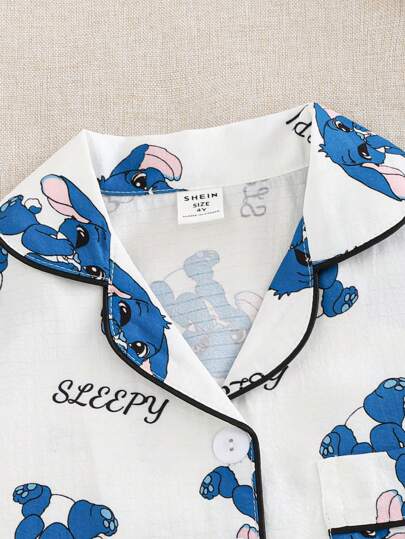 مايوه حريمي قطعة واحدة مجموعة بقطعتين للأطفال البالغين من البنين، تتكون من كرديجان بأكمام قصيرة برسوم ولافتة للرأس الأرنب الأزرق المستوحى من الكرتون وشورت، بيجاما مريحة