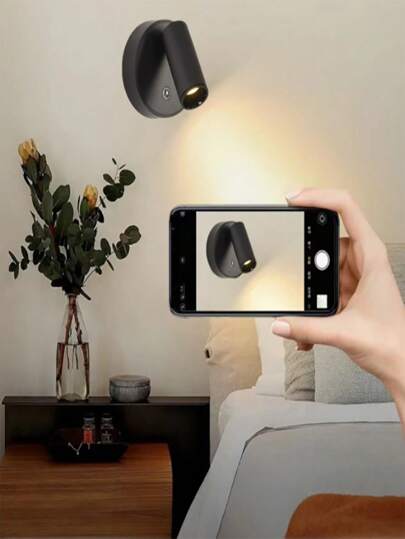 ضوء ليلي قابل للدوران 360 درجة، يعمل ببطارية ليثيوم قابلة للشحن بواسطة USB، ضوء قراءة LED مغناطيسي، ضبط الإضاءة باللمس، مناسب لديكور غرفة النوم، رف التصاميم، غرفة المعيشة، المكتب، الباركتكريم عيد الميلاد، عيد الحب، هالوين، هدية مثالية