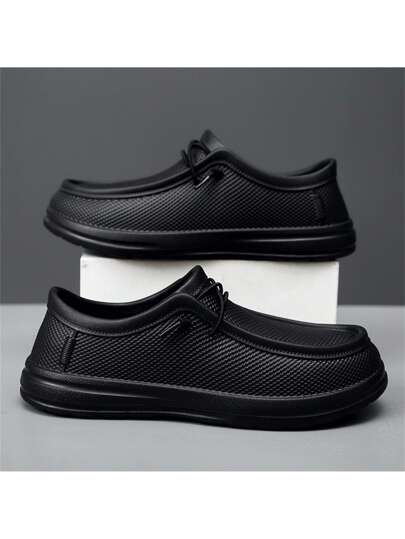 بوت المطر المضادة للانزلاق للرجال ، بوت عمل المطبخ المقاومة للماء ، بوت المطر اليابانية الأنيقة ، بوت طهي باللون الأسود