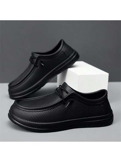 بوت المطر المضادة للانزلاق للرجال ، بوت عمل المطبخ المقاومة للماء ، بوت المطر اليابانية الأنيقة ، بوت طهي باللون الأسود