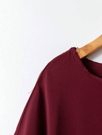 Rusticease مجموعة بنطلون واسع الساق مطبوع بالزهور ولباس علوي ذات رقبة دائرية وأكمام قصيرة باللون الواحد للمرأة، إطلالة صيفية مكونة من قطعتين