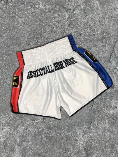 شورت رياضي رجالي خفيف الوزن، ألوان متناسقة، إبداعي وأنيق، مناسب للربيع والصيف